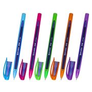 Ручка шариковая BRAUBERG «BOMB GT Color», СИНЯЯ, прорезиненный корпус ассорти, узел 0,7 мм, линия письма 0,35