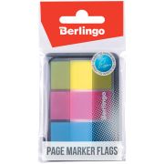 Закладки-флажки Berlingo 45*20мм, 20л*3 неоновых цвета, в диспенсере