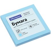 Бумага для записей с клейким краем 76x76 OfficeSpace 100л., голубой