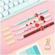 Ручка шариковая MESHU «Sweets» синяя, 0,7мм, софтач, корпус ассорти