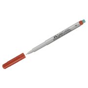 Маркер НЕперманентный для глянцевых поверхностей Faber-Castell «Multimark non permanent» F, красн.,пулев.,0,6м
