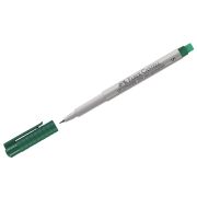 Маркер НЕперманентный для глянцевых поверхностей Faber-Castell «Multimark non permanent» S, зелен.,игольч.0,4м