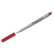 Маркер НЕперманентный для глянцевых поверхностей Faber-Castell «Multimark non permanent» S, красн.,игольч,0,4м