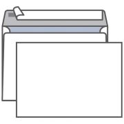 Конверт C5, KurtStrip, 162*229мм, отр. лента, внутр. запечатка 80 г/м2. белый, 1 ШТ
