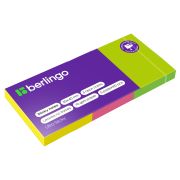 Бумага для записей с клейким краем 50*40 мм Berlingo «Ultra Sticky», 3 блока по 100л, 3 неоновых цвета