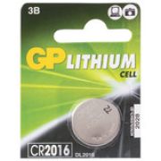 Батарейка CR2016-7C5, CR2016-7CR5 GP Lithium, CR2016, литиевая, 1 шт., в блистере (отрывной блок)