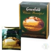 Чай GREENFIELD «Classic Breakfast», черный, 100 пакетиков в конвертах по 2г
