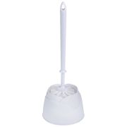 Ерш для унитаза OfficeClean с подставкой, пластик, белый