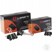 Зажим для бумаг 25 мм черные Lamark,  1ШТ