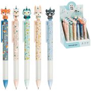 Ручка шариковая автоматическая MESHU «Fairy Heroes» синяя, 0,5мм, грип,
