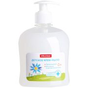 Мыло-крем жидкое 500 гр OfficeClean «Детское» с ромашкой, антибактериальное, с дозатором