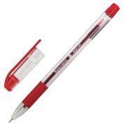 Ручка шариковая BRAUBERG «Max-oil», 0,7 мм, корпус прозрачный, с грипом, масляная , красная