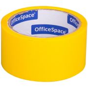 Скотч 48мм х 40 м OfficeSpace, 45мкм, желтая, ШК