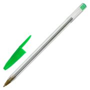 Ручка шариковая STAFF «Basic Budget BP-04», ЗЕЛЕНАЯ, линия письма 0,5 мм