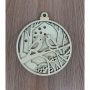 Елочная игрушка-раскраска Снегири (тройная игрушка)