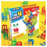 Игра настольная «НА 4 НОГАХ», 18 стульев, 4 цвета, ЛАС ИГРАС KIDS, 7722463