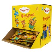 Игрушка пластиковая «Три кота», фигурки на подставке, 4 см, 12 видов+паззл 3+