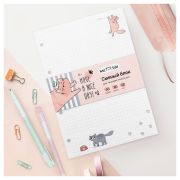 Сменный блок А5 для тетрадей на кольцах 80л. MESHU «Have a nice day», пленка т/у, в точку