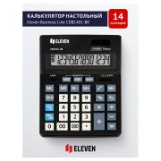 Калькулятор 14 разрядов Eleven Business Line CDB1401-BK, двойное питание, 155*205*35мм, черный