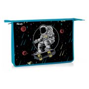 Папка для тетрадей 1 отделение, А4, Först «Outer space», 340*245*40мм, пластик, на молнии