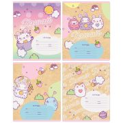 Тетрадь 12 л. А5 клетка BG «Kawaii», ассорти