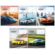 Тетрадь 12 л. А5 косая линия ArtSpace «Авто. Supercar»