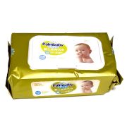 Салфетки влажные 80 шт., для детей PALMBABY, Клапан, с экстрактом алоэ вера, без спирта, DS180