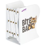 Подставка-держатель для книг и учебников ЮНЛАНДИЯ «Bite Back», раздвижная, металлическая