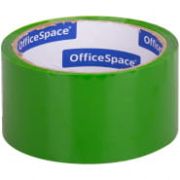 Скотч 48мм х 40 м OfficeSpace, 45мкм, зеленая, ШК