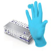 Перчатки нитриловые M (средние) смотровые CONNECT, голубые, 50 пар (100 штук)