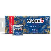 Бумага туалетная MANEKI OCEAN, спайка 10 шт., 3-сл., 280л., 39,2м, гладкая, аром ОКЕАНСКИЙ БРИЗ