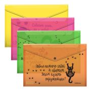 Папка-конверт на кнопке A4 ErichKrause Sarcastic Animals, ассорти