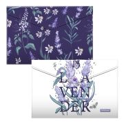 Папка-конверт на кнопке A4 ErichKrause Lavender, ассорти
