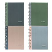 Тетрадь А5, 120л., клетка на гребне BG «Monocolor. Double», матовая ламинация, твердая обложка
