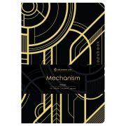 Тетрадь А5, 40 л., клетка, на сшивке Greenwich Line «Mechanism», софт-тач, тиснение фольгой