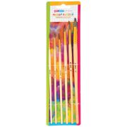 Кисти ArtSpace 6шт., белка, круглые, № 1, 3, 5, 7, 9, 11, блистер