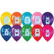Воздушные шары, М12/30см, MESHU «Kids friends», пастель КОМПЛЕКТ 50 шт.