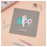 Блокнот 170*170 мм 40л. на скрепке MESHU «Chillbook», soft-touch ламинация, блок без линовки, 80г/м2