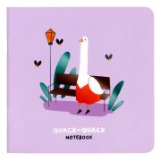 Блокнот170*170 мм 40л. на скрепке MESHU «Quack-Quack», soft-touch ламинация, блок без линовки, 80г/м2