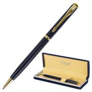 Ручка шариковая GALANT «Arrow Gold Blue», подарочная, корпус темно-синий, золотистые детали, синяя