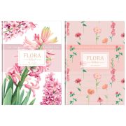 Блокнот А5, 80л., линия, евроформат, BG «Flora», матовая ламинация, выб. лак