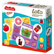 Игра настольная Лото, Baby Toys «В магазин за продуктами», картонная коробка 3+