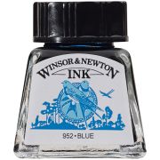 Тушь для рисования 14мл Winsor&Newton, синий, стекл. флакон