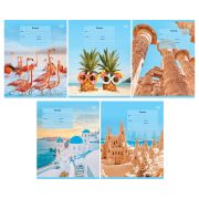 Тетрадь А5 18л., клетка BG «Holidays», выб.лак