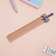 Линейка 12см MESHU «Grey sword», пластиковая, европодвес с топпером