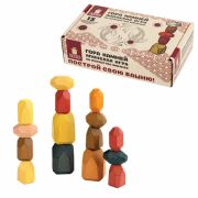 Балансир-головоломка «Башня Туми Иши», 15 цветных деревянных камней, ЗОЛОТАЯ СКАЗКА