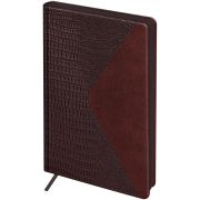 Ежедневник датированный 2025г., А5, 176л., твердый переплет, кожзам, BG «Reptile. Burgundy», цветной срез, карман