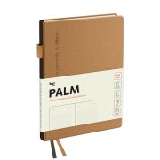 Ежедневник датированный 2025г., А6, 176л., твердый переплет, кожзам, BG «Palm. Coffee», кофейный