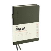 Ежедневник датированный 2025г., А6, 176л., твердый переплет, кожзам, BG «Palm. Dark khaki», темно-зеленый
