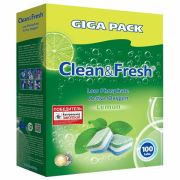 Таблетки для посудомоечных машин 100 шт. CLEAN&FRESH «ALL-in-1»